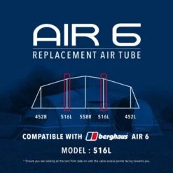 Air 6 Tent Replacement Air Tube - 516L 7 Air 6 Tent Replacement Air Tube - 516L -Outdoor Camping Store go 190073 z