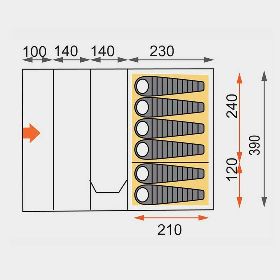 Vanguard Nightfall 6 Tent 4 Vanguard Nightfall 6 Tent - Image 2