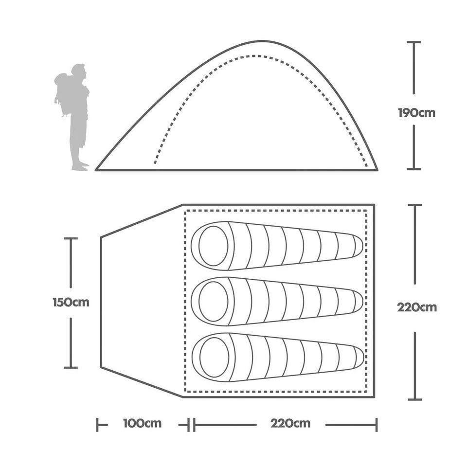 Tamar 3 Person Tent 4 Tamar 3 Person Tent - Image 2