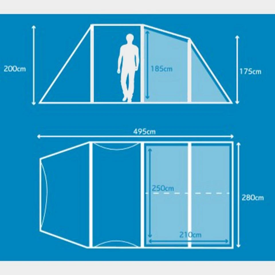 Berghaus Air 4 Nightfall® Bedroom 4 Berghaus Air 4 Nightfall® Bedroom - Image 2