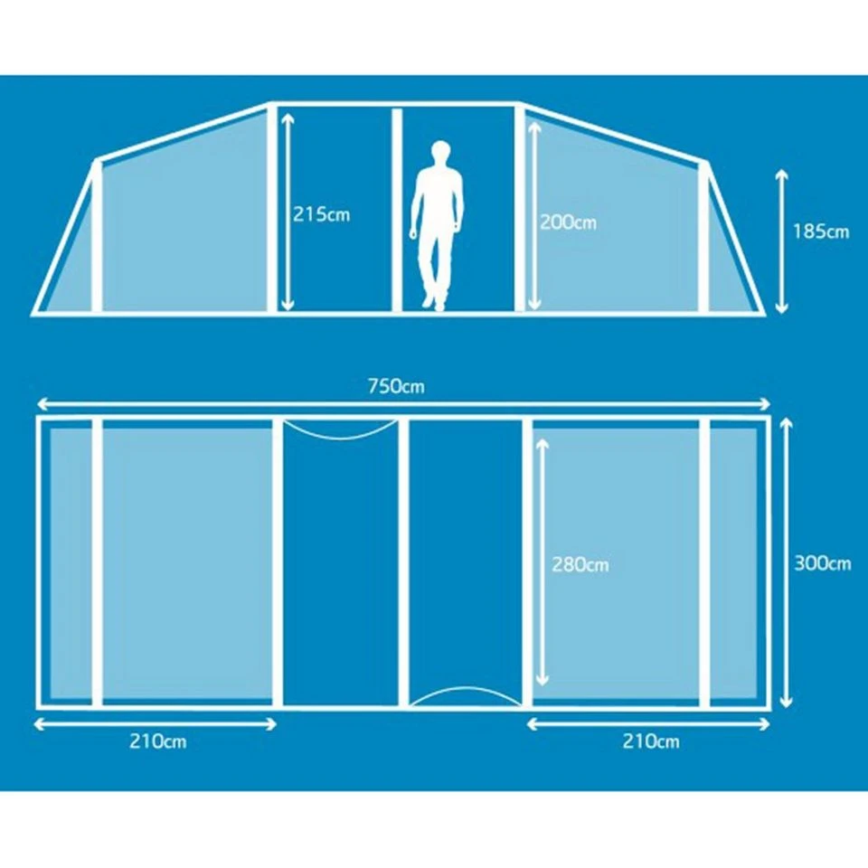 Berghaus Air 8 Nightfall® Bedrooms 4 Berghaus Air 8 Nightfall® Bedrooms - Image 2