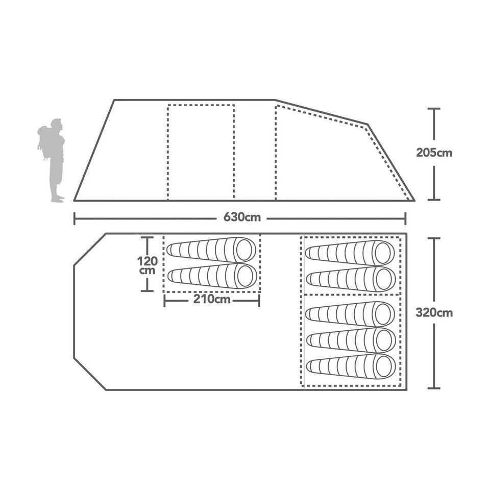 Berghaus Adhara 700 Nightfall® Tent 4 Berghaus Adhara 700 Nightfall® Tent - Image 2